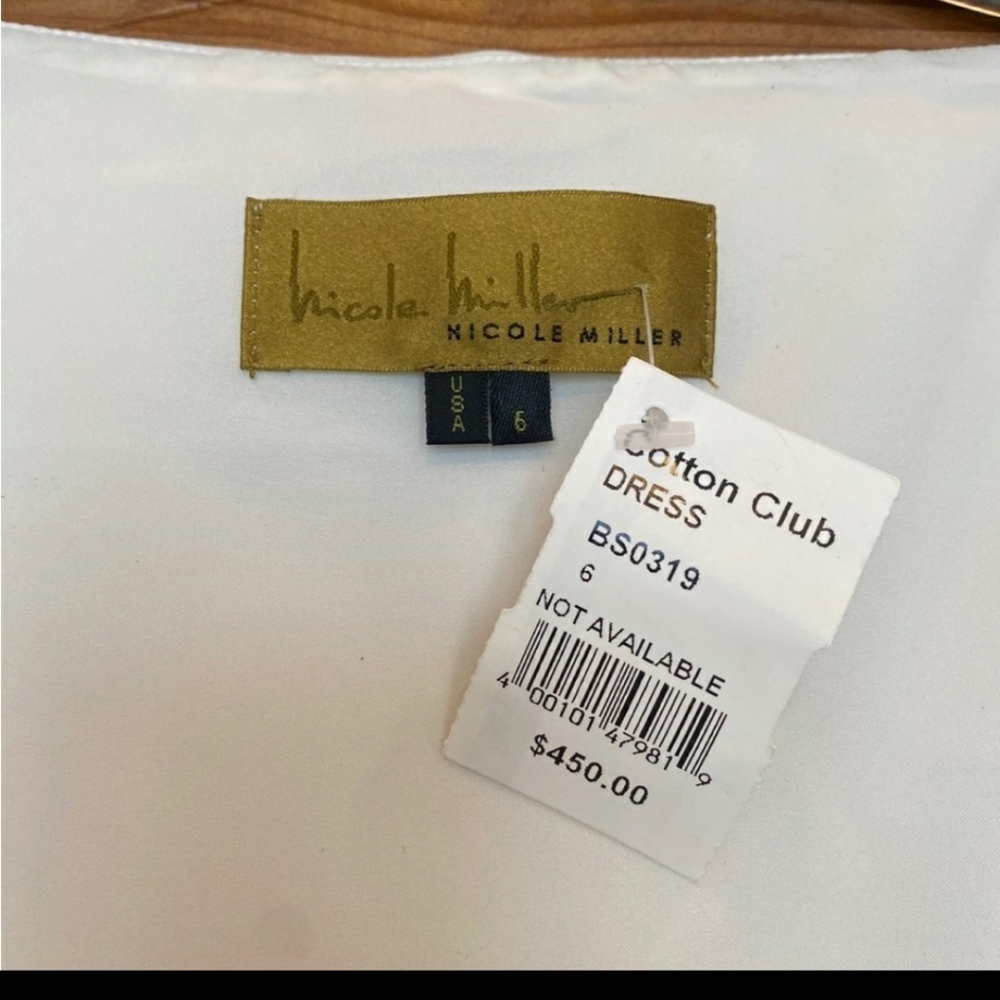 Nicole miller open back dress white - Picture 3 of 5